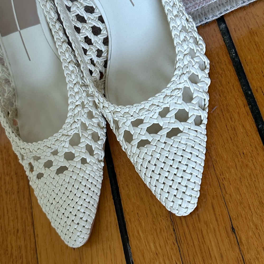 Dolce Vita Woven Slingback Heels - Picture 3 of 10